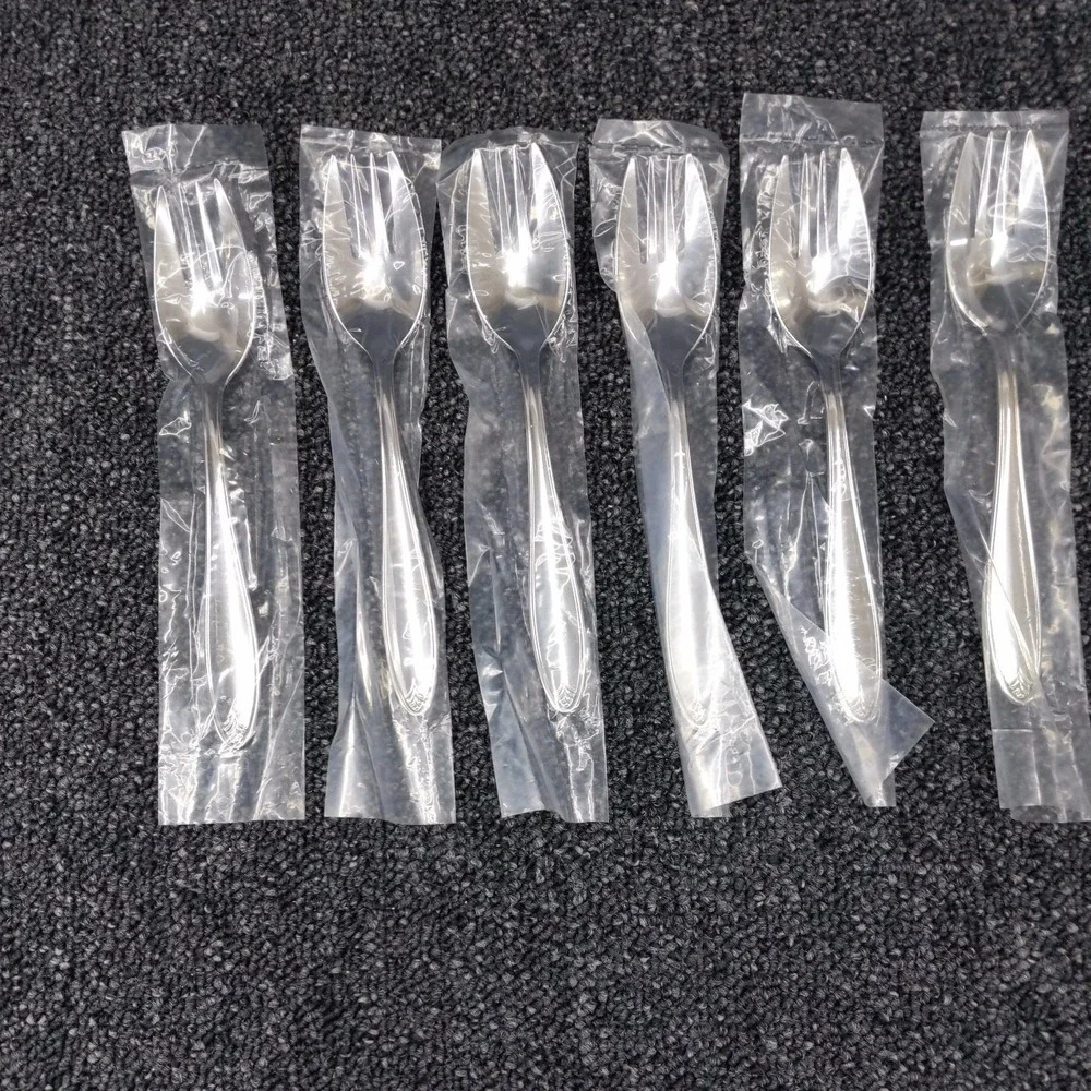 Lenox Covington 18/10 Stainless Steel Flatware Sporks Spork Set of 6 NEW